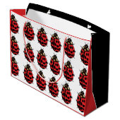 lieveheersbeestje Rood Zwart Insect lieveheersbees Groot Cadeauzakje (Achterkant Gekanteld)