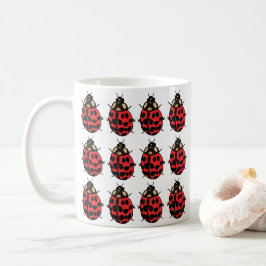 lieveheersbeestje Rood Zwart Insect lieveheersbees Koffiemok