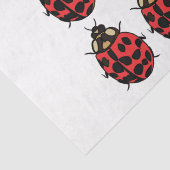 lieveheersbeestje Rood Zwart Insect lieveheersbees Tissuepapier (Detail)