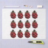 lieveheersbeestje Rood Zwart Insect lieveheersbees Tissuepapier (Craft)