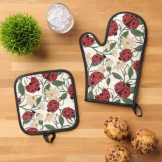 Lieveheersbeestje Schort Ovenwant & Pannenlap Set