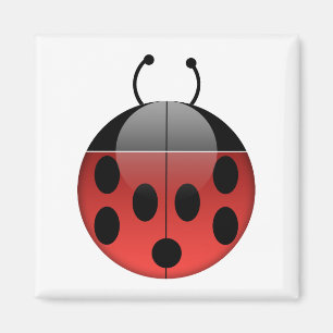 Lieveheersbeestje serie 1 vierkante magneet