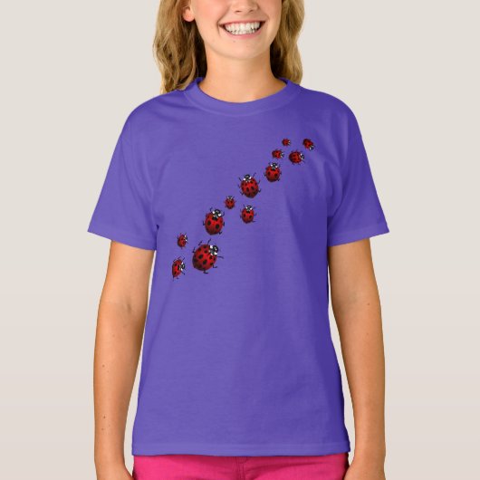 Lieveheersbeestje Shirten Meisje's biologische lie T-shirt (Voorkant)