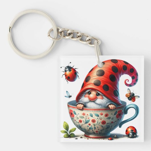 lieveheersbeestje sleutelhanger (voorkant)