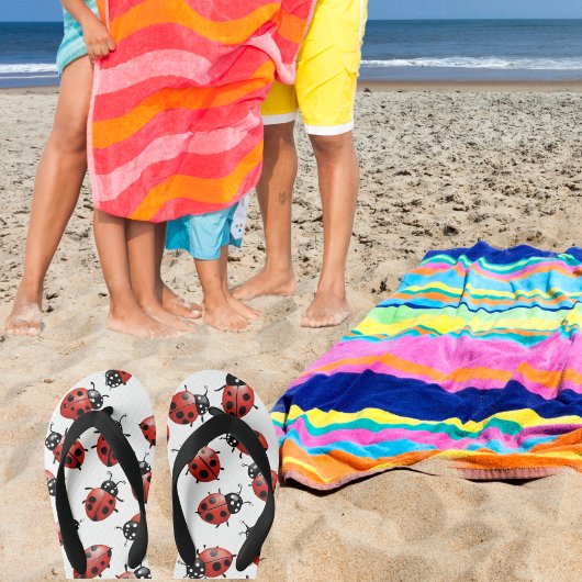 Lieveheersbeestje slippers kinder teenslippers