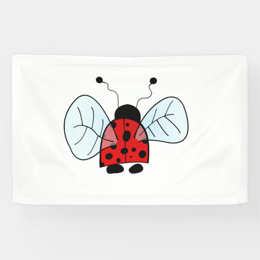 Lieveheersbeestje spandoek (Horizontaal)