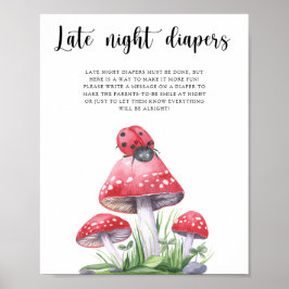 Lieveheersbeestje - Spel met luiers voor late nach Poster