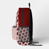 Lieveheersbeestje sprankelt rood patroon roos roze bedrukte rugzak (Rechts)