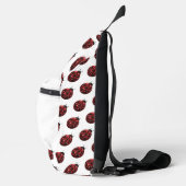 Lieveheersbeestje sprankelt rood patroon wit aange sling bag (Rechts)