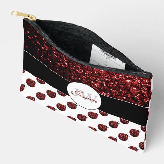 Lieveheersbeestje sprankelt rood patroon wit op ma etui (Open)