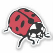 Lieveheersbeestje sticker (Voorkant)