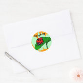 lieveheersbeestje-sticker ronde sticker (Envelop)