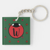 Lieveheersbeestje Stippen Acryl Sleutelhanger (Achterkant)