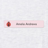 Lieveheersbeestje strijkijzer op naamlabels voor s labels (Design 1)