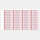 Lieveheersbeestje strijkijzer op naamlabels voor s labels (Vel)