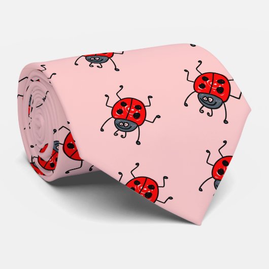 lieveheersbeestje stropdas (Opgerold)