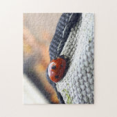 Lieveheersbeestje symbool tegen geweld. legpuzzel (Verticaal)