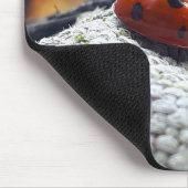 Lieveheersbeestje symbool tegen geweld. muismat (Hoek)