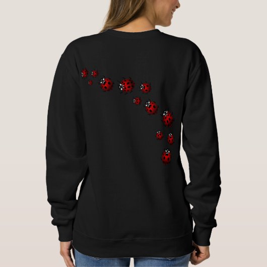 Lieveheersbeestje T-shirts Dames Plus Size Lievehe (Achterkant)