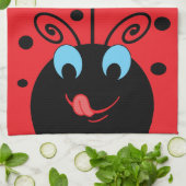 Lieveheersbeestje Theedoek (Gevouwen)