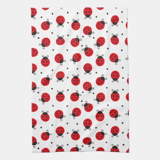 Lieveheersbeestje Theedoek (Verticaal)