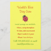 Lieveheersbeestje thema kinderopvang flyer (Voorkant)