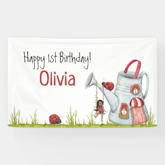Lieveheersbeestje Tuin Banner (Horizontaal)