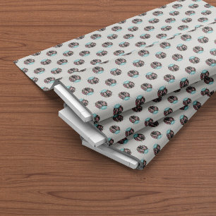 Lieveheersbeestje Turquoise Bloemig Chintz Patroon Stof