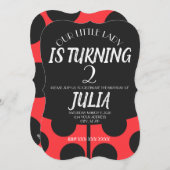 Lieveheersbeestje uitnodigingen (Voorkant / Achterkant)