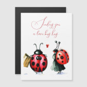 Lieveheersbeestje Valentijnsdagkaart (Voorkant / Achterkant)