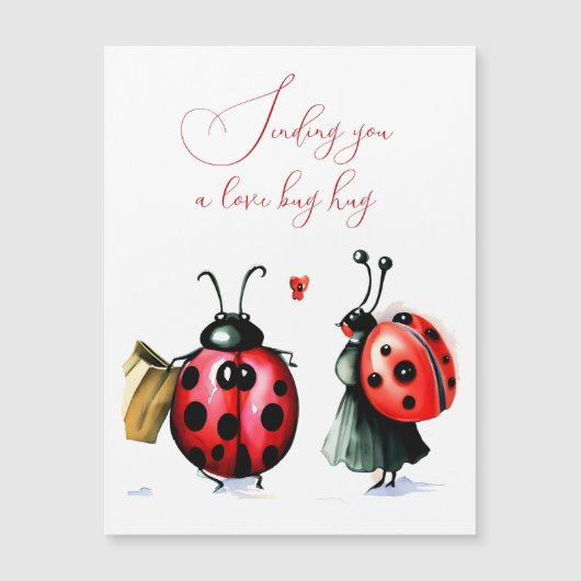 Lieveheersbeestje Valentijnsdagkaart (Voorkant)
