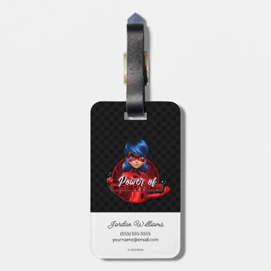 Lieveheersbeestje | Vermogen van het Bagagelabel v (Achterkant verticaal)