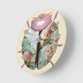 Lieveheersbeestje Victoriaans bloemig roos schatti Ronde Klok (Hoek)