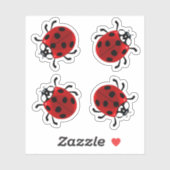 Lieveheersbeestje Vinyl Stickers (Vel)