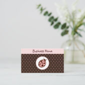 Lieveheersbeestje Visitekaartjes (Staand voorkant)