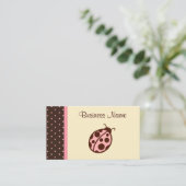 Lieveheersbeestje Visitekaartjes (Staand voorkant)