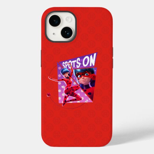 Lieveheersbeestje | Vlekken op Paarse afbeelding Case-Mate iPhone Case (Achterkant)