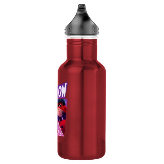 Lieveheersbeestje | Vlekken op Paarse afbeelding Waterfles (Rechts)