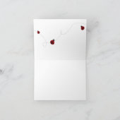 Lieveheersbeestje vouwen bedankjes bedankkaart (Binnen)