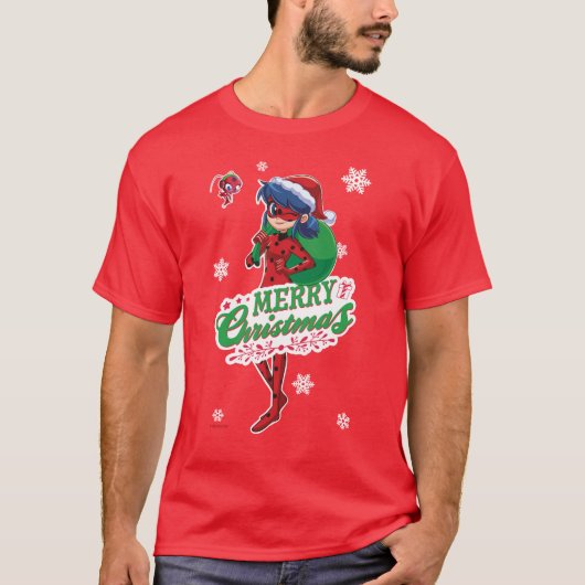 Lieveheersbeestje | Vrolijk kerstfeest T-shirt (Voorkant)
