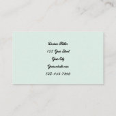 lieveheersbeestje wilde bloemen groen blad visitekaartje (Achterkant)