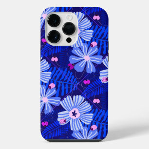 Lieveheersbeestje & Wilde Bloemen Middennachtblauw iPhone 14 Pro Max Hoesje