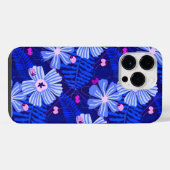 Lieveheersbeestje & Wildflowers Midnight Blue iPhone Hoesje (Achterkant horizontaal)