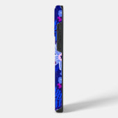 Lieveheersbeestje & Wildflowers Midnight Blue iPhone Hoesje (Linkerkant)