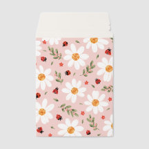 Lieveheersbeestje & Witte Bloem Envelope