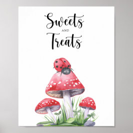 Lieveheersbeestje - zoete traktaties baby shower poster