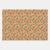 Lieveheersbeestje Zomer Bloemen Wrapping Papier Mu Inpakpapier Vel (Voorkant)