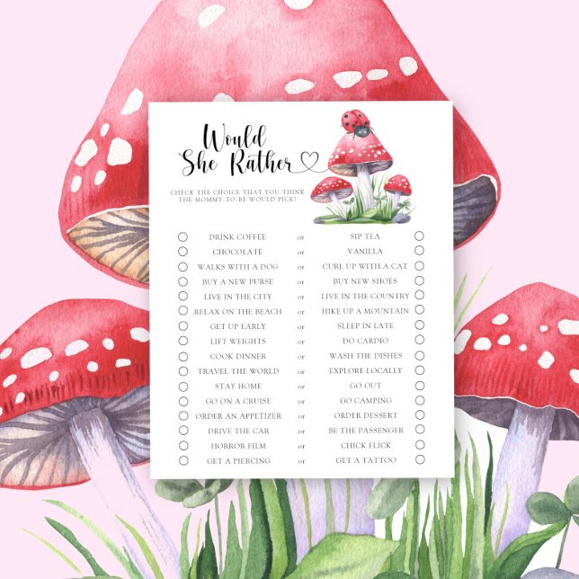 Lieveheersbeestje / Zou ze liever baby shower spel (Creator heeft geüpload)