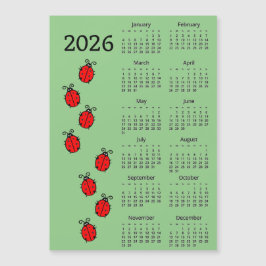 Lieveheersbeestjes 2026 Kalender Magnetische Kaart