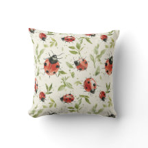 Lieveheersbeestjes Bladeren Rood Witte Stippen